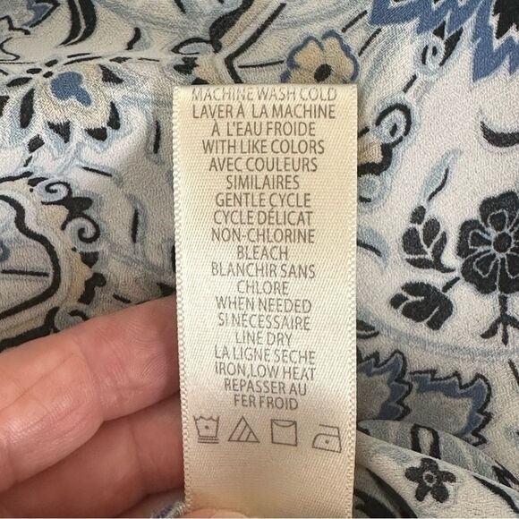 Max Studio Open Front Cardigan - Blue & White - Size Medium - EUC - Picture 5 of 5